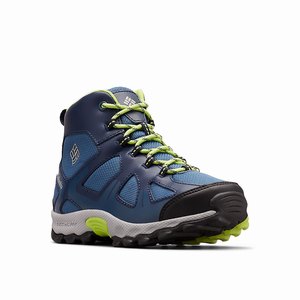 Columbia PEAKFREAK™ XCRSN Mid Vattenproof Pojkar Svarta/Blå (QNITH7340)